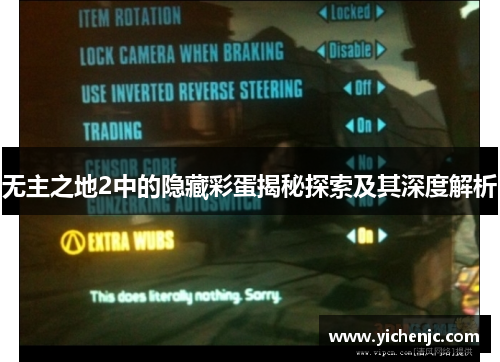 无主之地2中的隐藏彩蛋揭秘探索及其深度解析